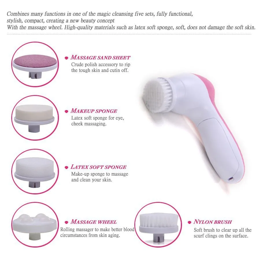 5 in 1 Beauty Care Massager Cleanser New Design Fashion