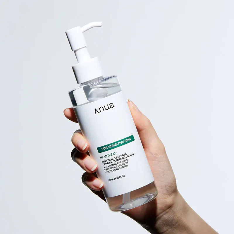 ANUA heartleaf   vitamin e pore control cleansing oil mild الغسول الزيتي من انوا