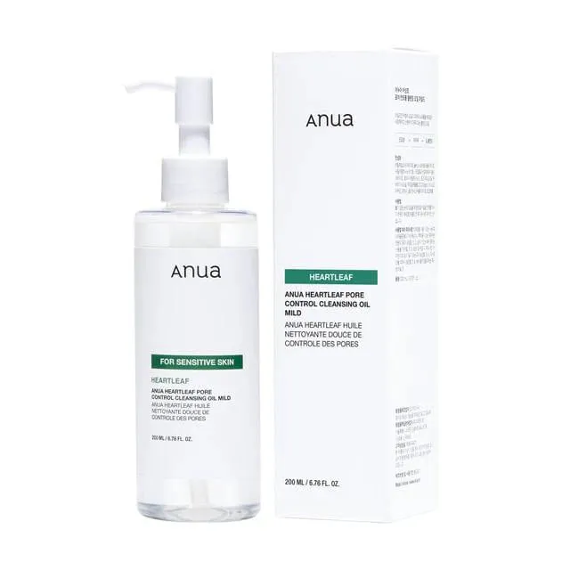 ANUA heartleaf   vitamin e pore control cleansing oil mild الغسول الزيتي من انوا