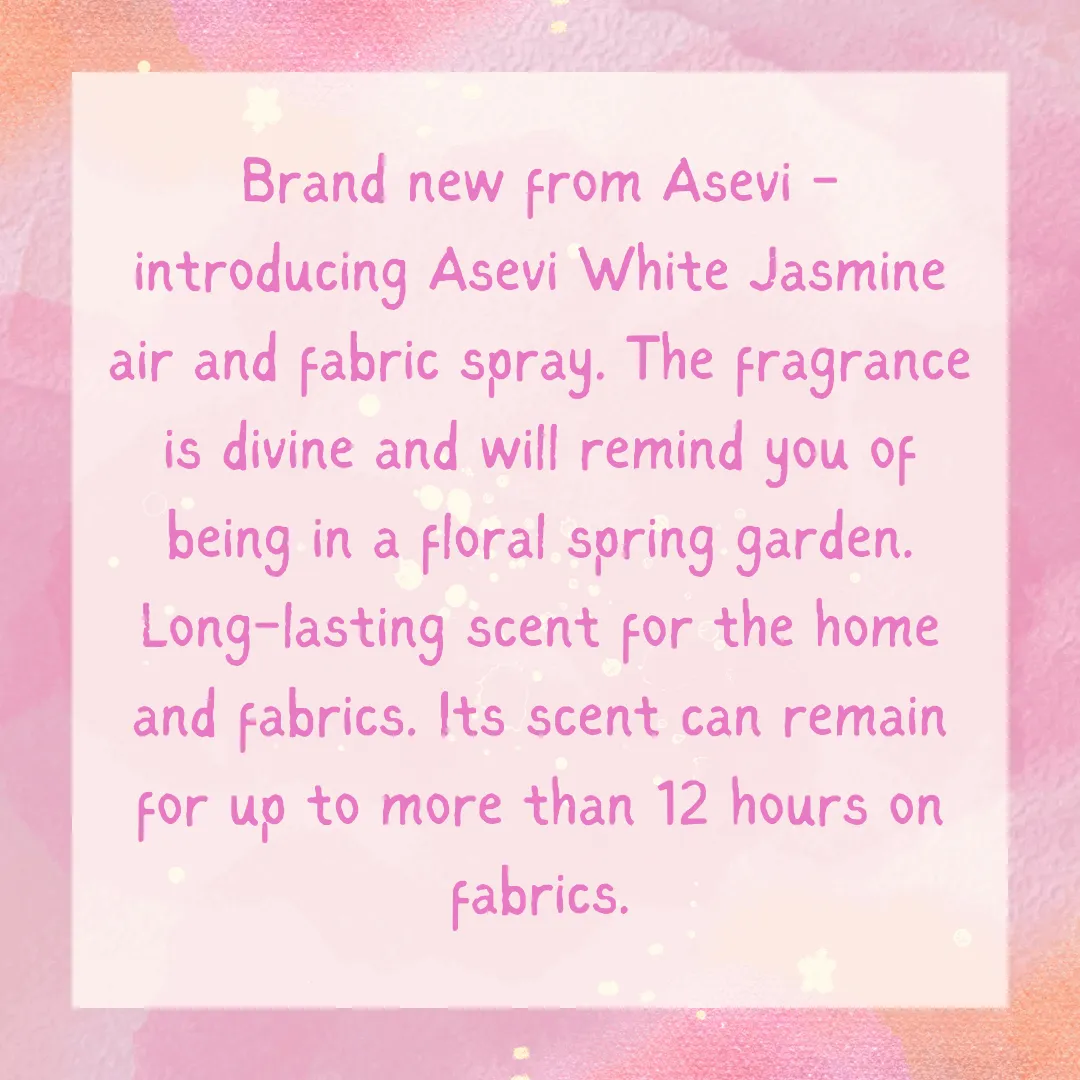 Asevi Air & Fabric Spray WHITE JASMINE 400ml