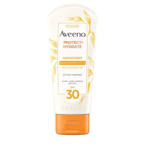 Aveeno Protect   Hydrate Moisturizing Sunscreen Lotion with Broad Spectrum SPF 30