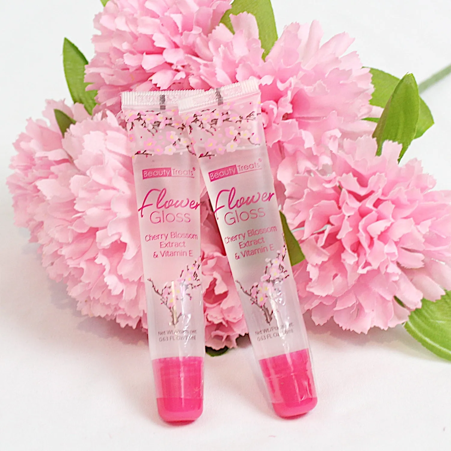 Beauty Treats Flower Gloss Cherry Blossom Extract n Vitamin E 0.63oz