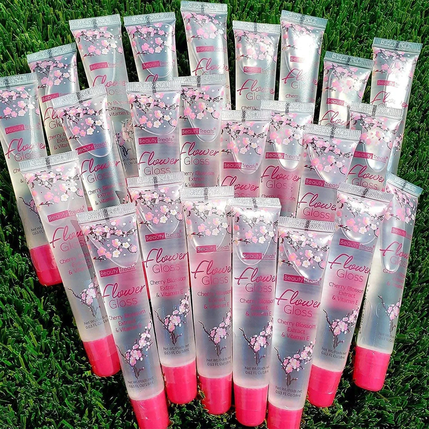 Beauty Treats Flower Gloss Cherry Blossom Extract n Vitamin E 0.63oz