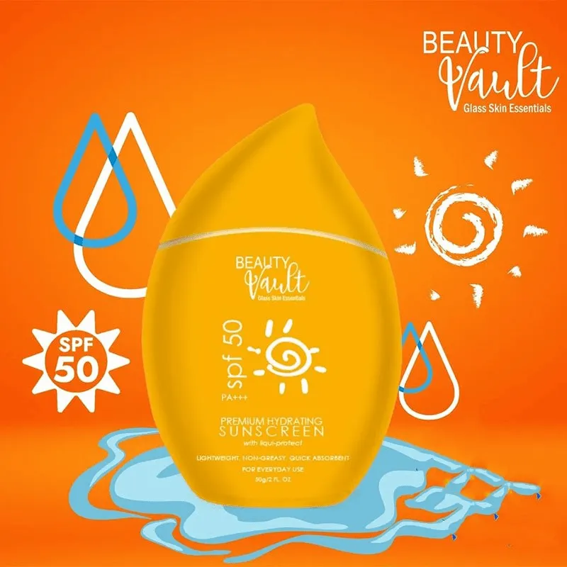 Beauty Vault Premium Hydrating Sunscreen spf 50 - 50g