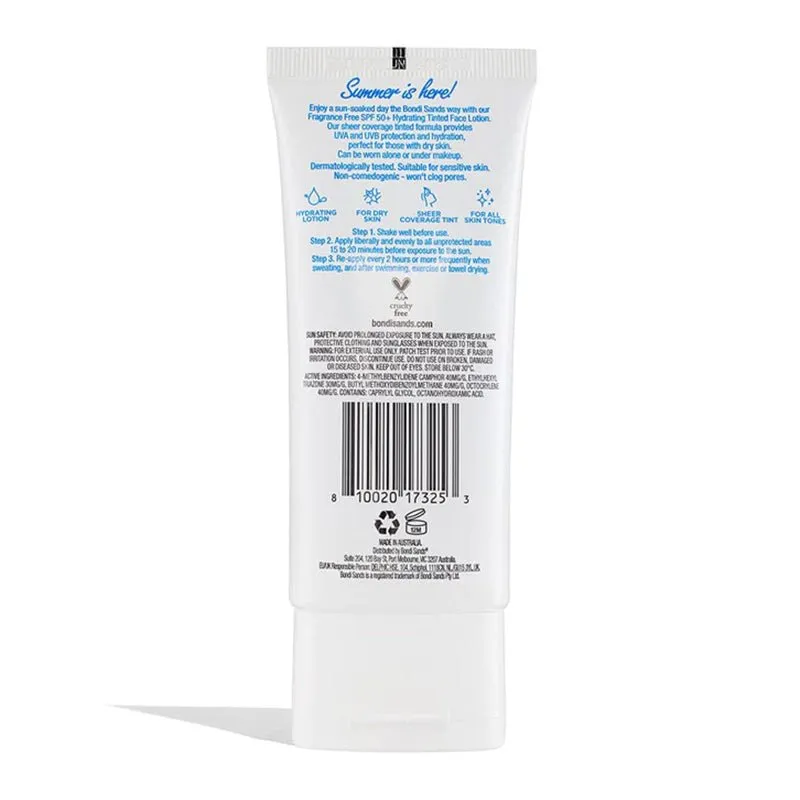 Bondi Sands SPF 50  Fragrance Free Hydrating Tinted Face Lotion