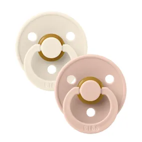 Colour 2-Pack Pacifier Set - Ivory / Blush