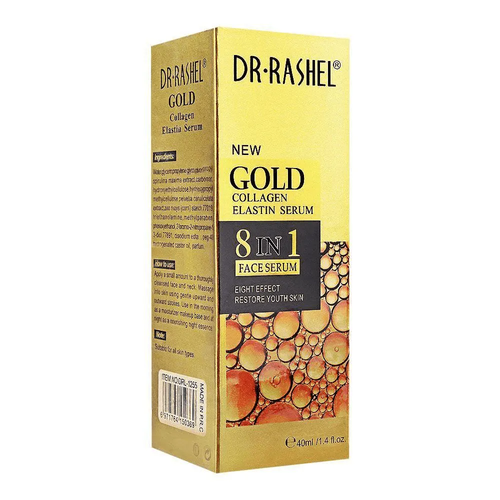 Dr.Rashel Gold 8 In 1 Collagen Elastin Face Serum(New) - 40ml