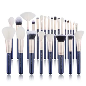 Galaxy Blue Handle Makeup Brushes 25Pcs T471