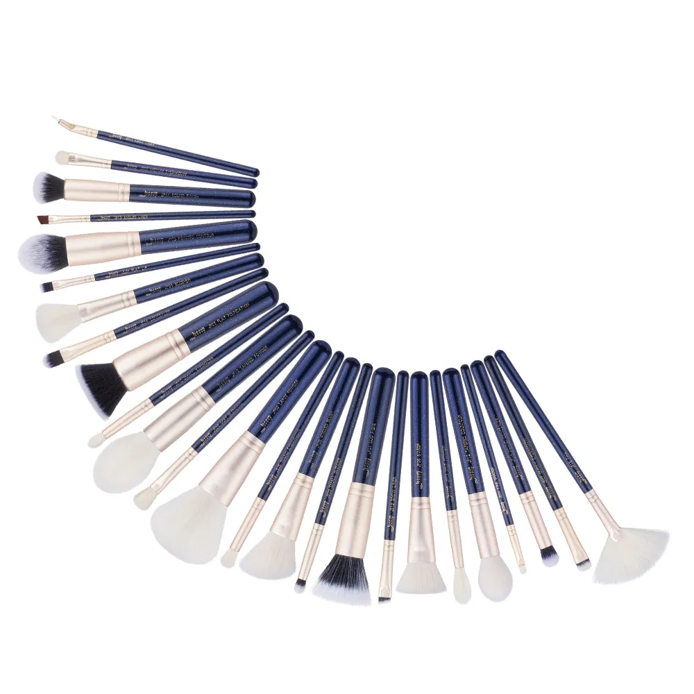 Galaxy Blue Handle Makeup Brushes 25Pcs T471