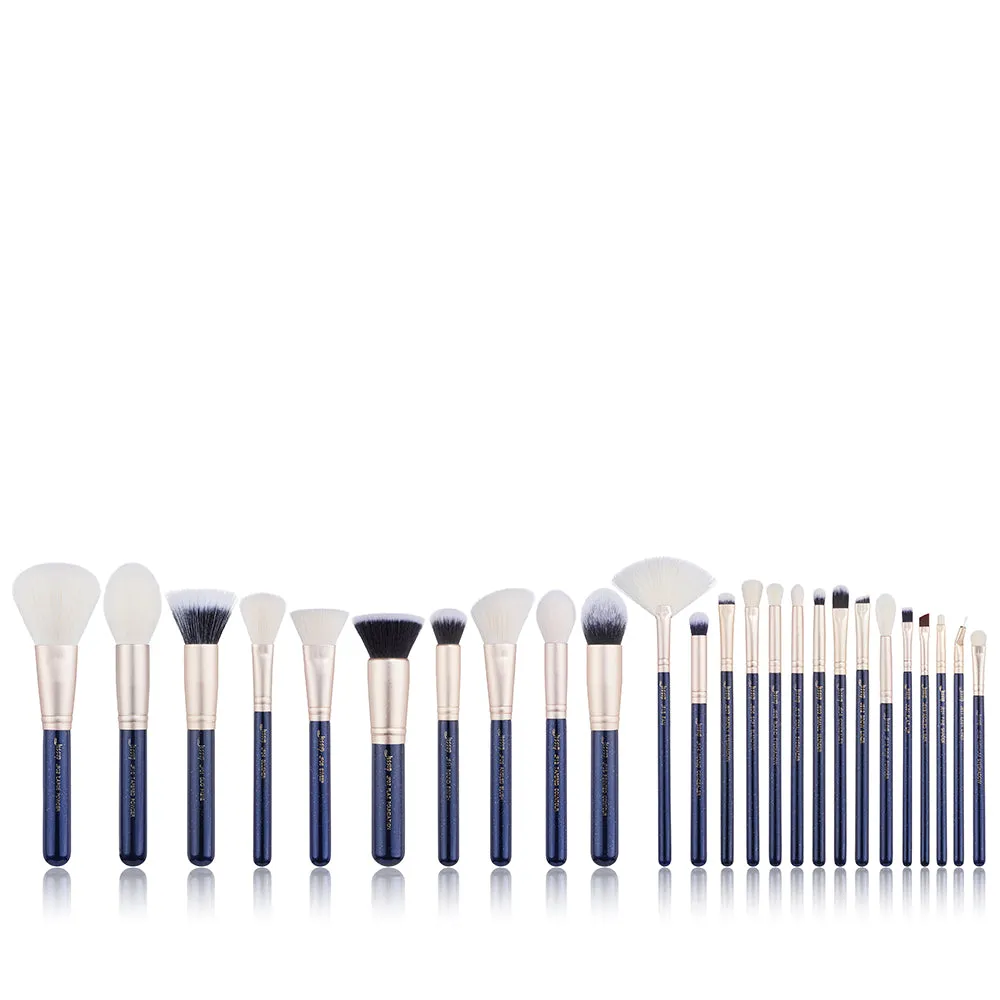 Galaxy Blue Handle Makeup Brushes 25Pcs T471