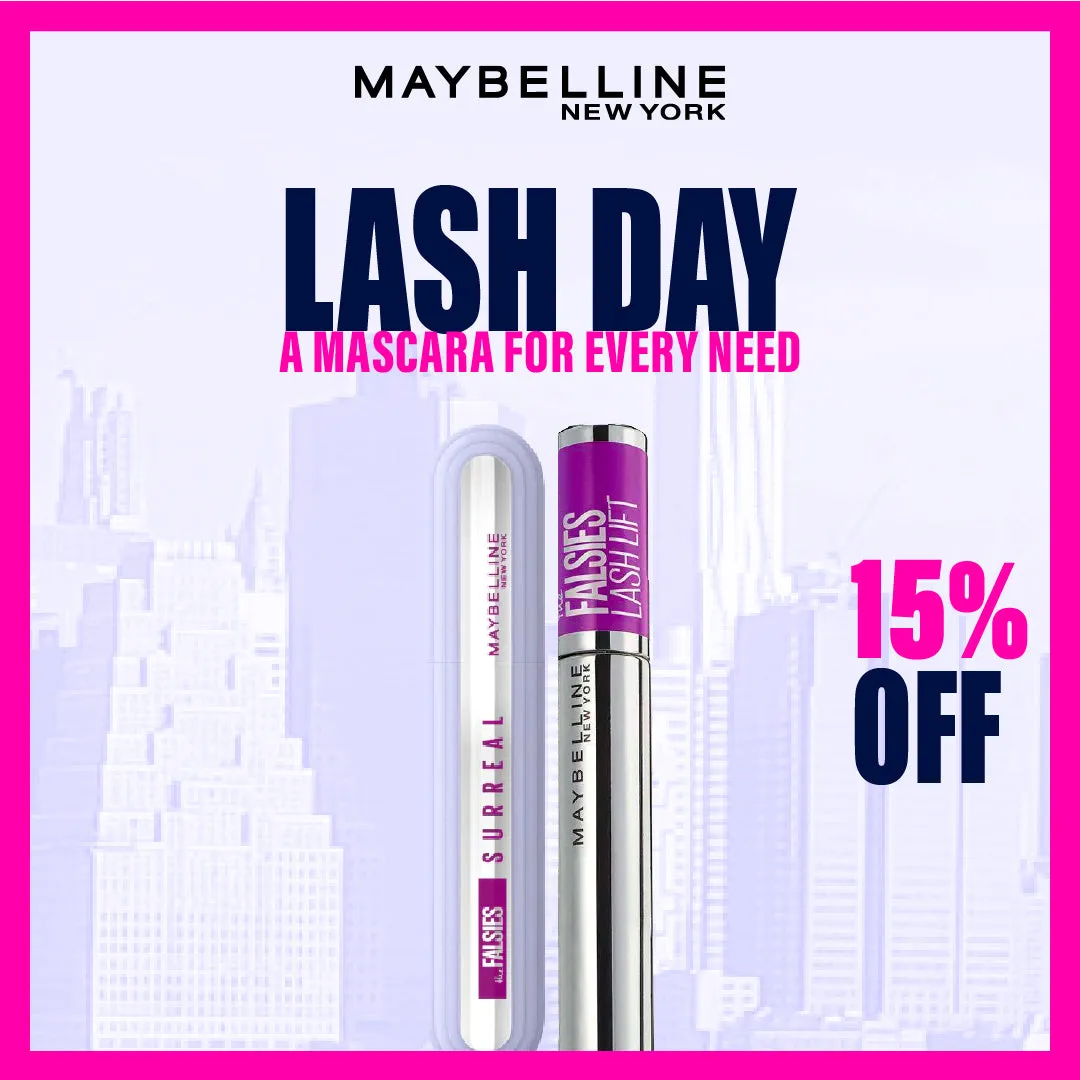 Maybelline Falsies Surreal Lash Extension Mascara & The Falsies Lash Lift Washable Mascara Duo