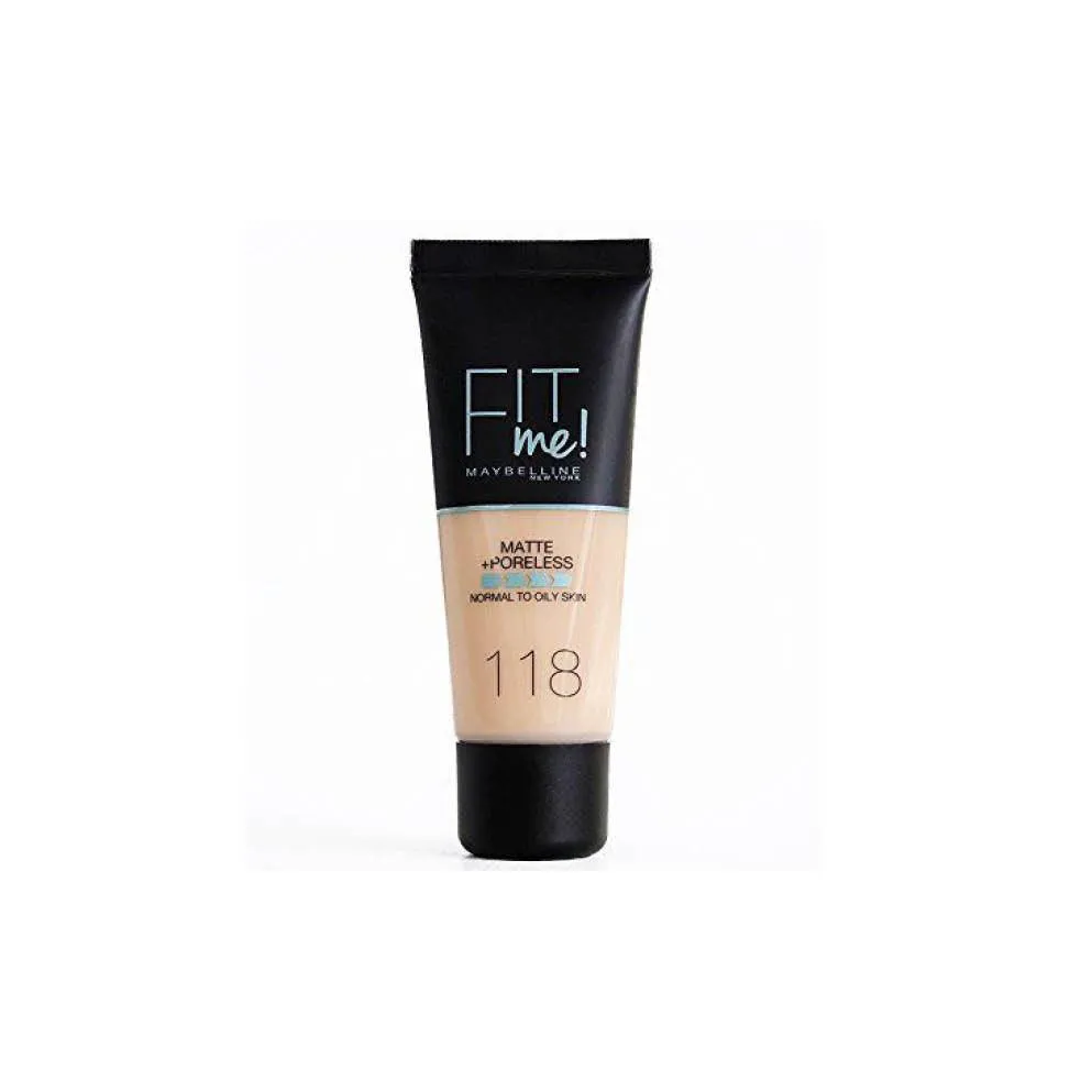 Maybelline Fit Me Matte   Poreless Liquid Foundation Ideal For Normal To Oily Skin