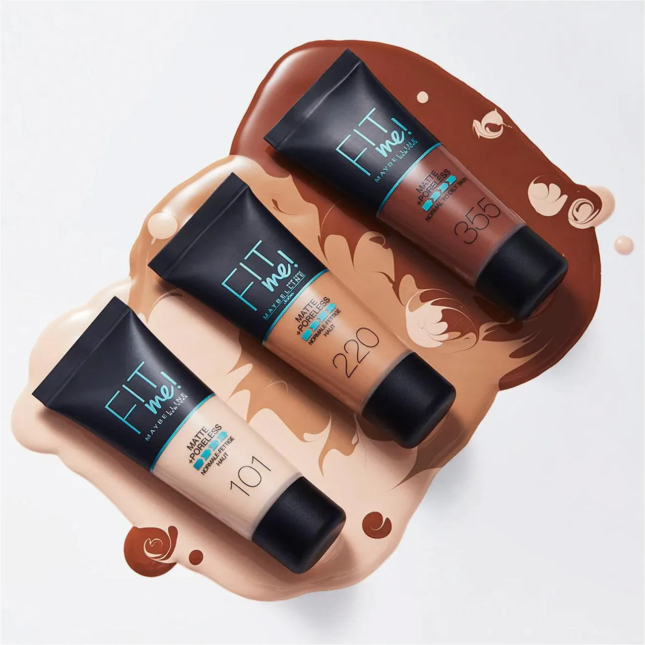 Maybelline Fit Me Matte   Poreless Liquid Foundation Ideal For Normal To Oily Skin