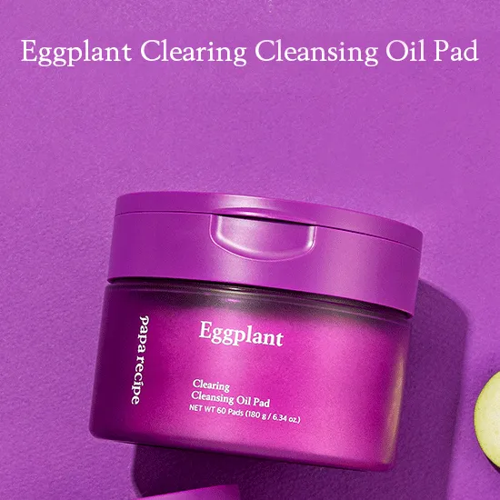 papa recipe Eggplant Clearing Cleansing Oil Pad 180g 60EA