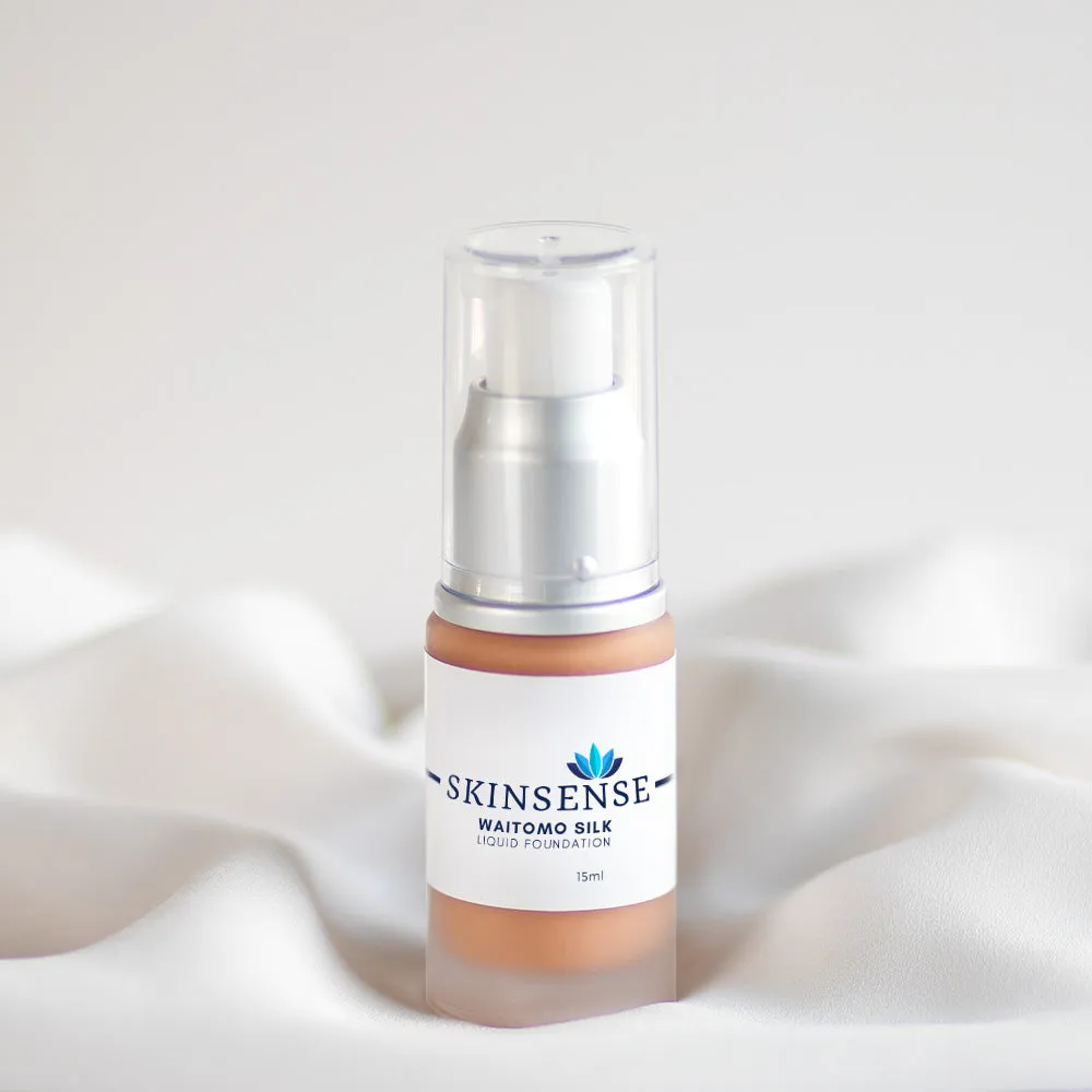 Skinsense Foundation (20ml) - Waitomo Silk (light beige, warm skin tone)