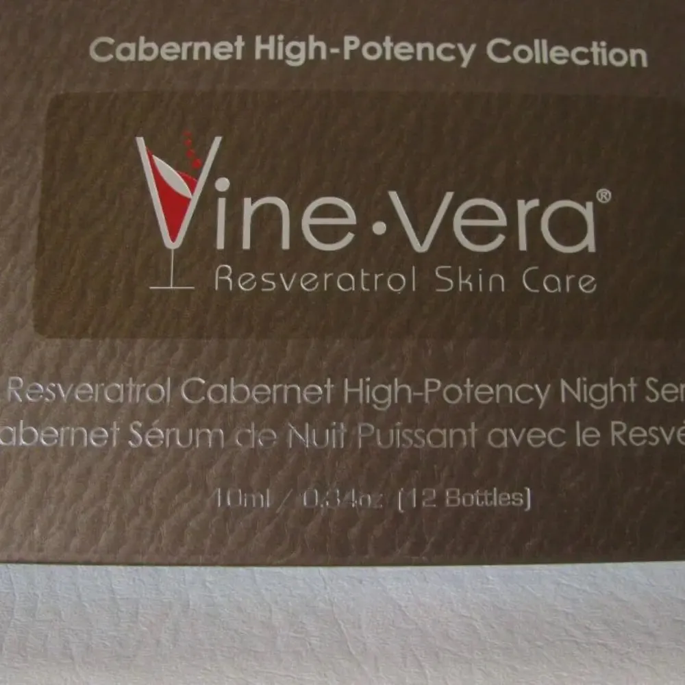 Vine Vera Resveratrol Cabernet Hi Potency Night Serum 10ml x12 vials