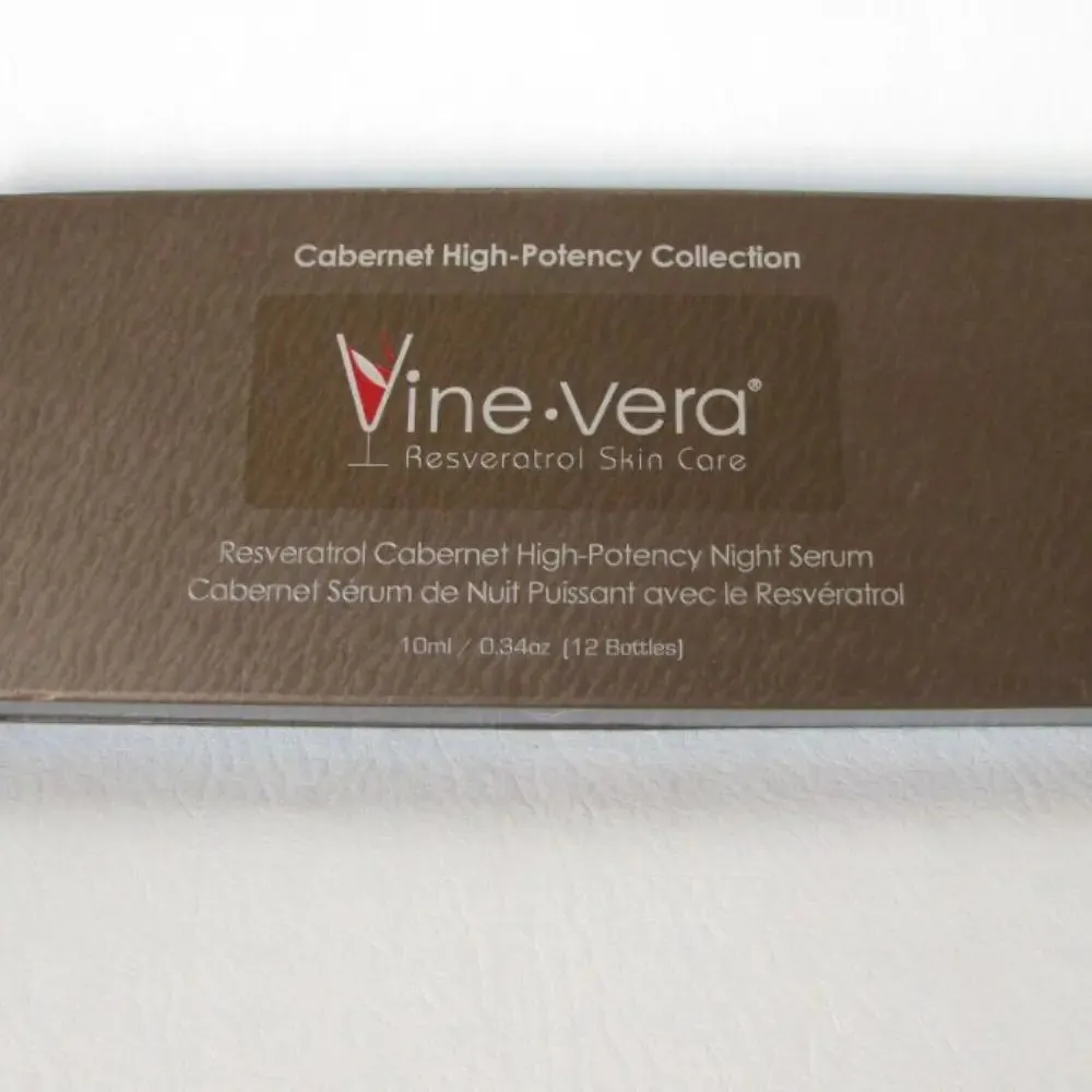 Vine Vera Resveratrol Cabernet Hi Potency Night Serum 10ml x12 vials