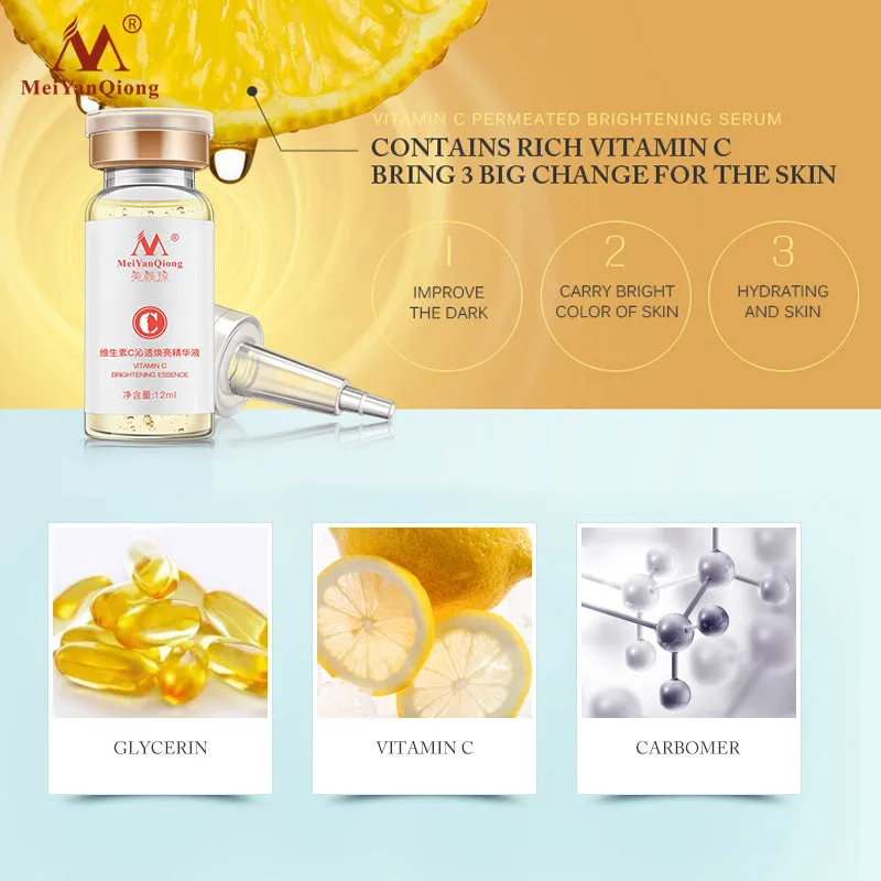 Vitamin C Whitening Freckle Serum Remove Melasma Dark Spots Cream Moisturizing Brighten Firming Face Essence Skin Care Cosmetics